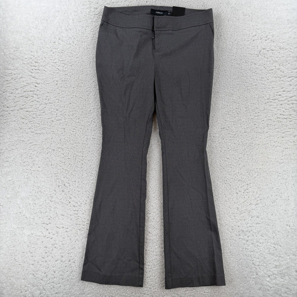 Torrid Dress Pants Womens 12 Gray Jetsetter Slimboot Bootcut Work 11164224